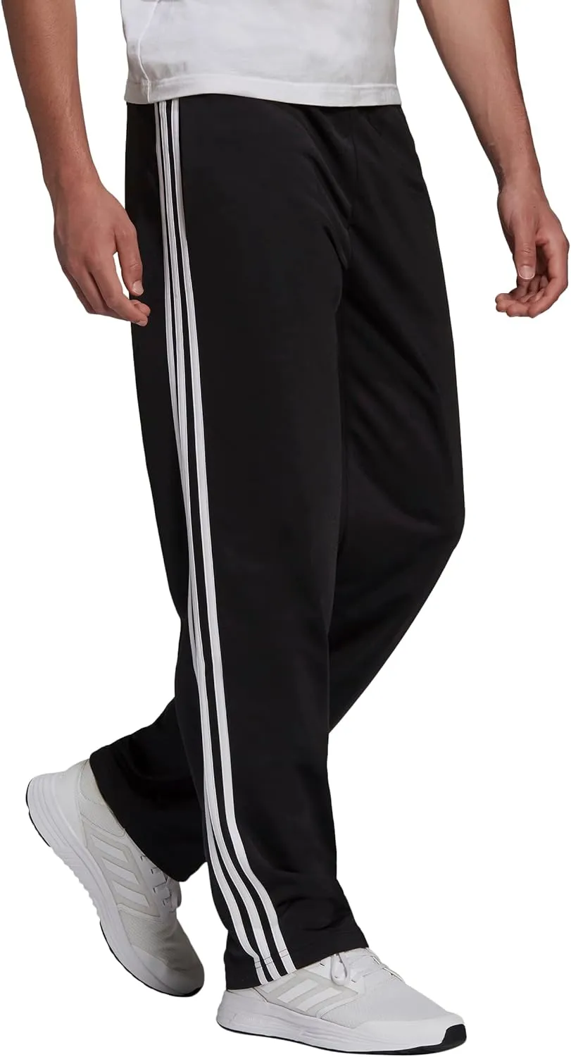 adidas Men's Essentials Warm-up Open Hem 3-stripes Tracksuit Bottoms