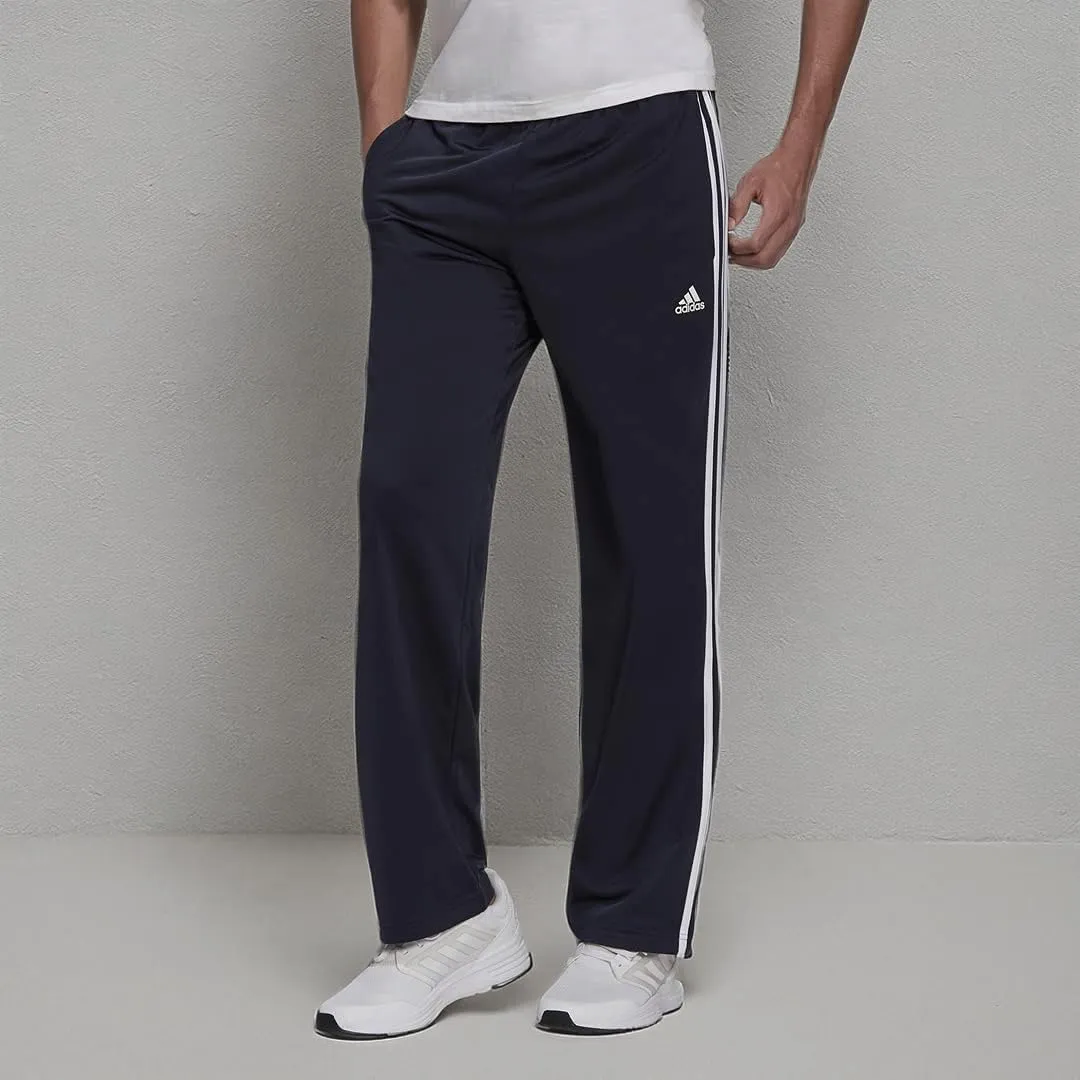 adidas Men's Essentials Warm-up Open Hem 3-stripes Tracksuit Bottoms