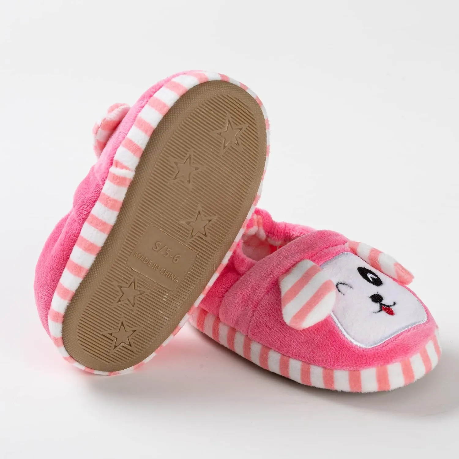 Baby Girl's Premium Soft Plush Slippers Cartoon Warm Winter House Shoes