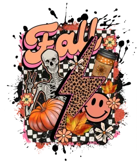 Fall season, heat transfer, press and peel