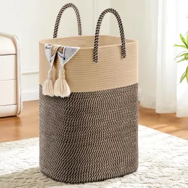 Laundry Basket,Woven Cotton Rope Laundry Hamper Sorters,100L Versatile Storage for Dirty Clothes,Baby Toys,and Blankets in Bathroom, Nursery,and Living Room