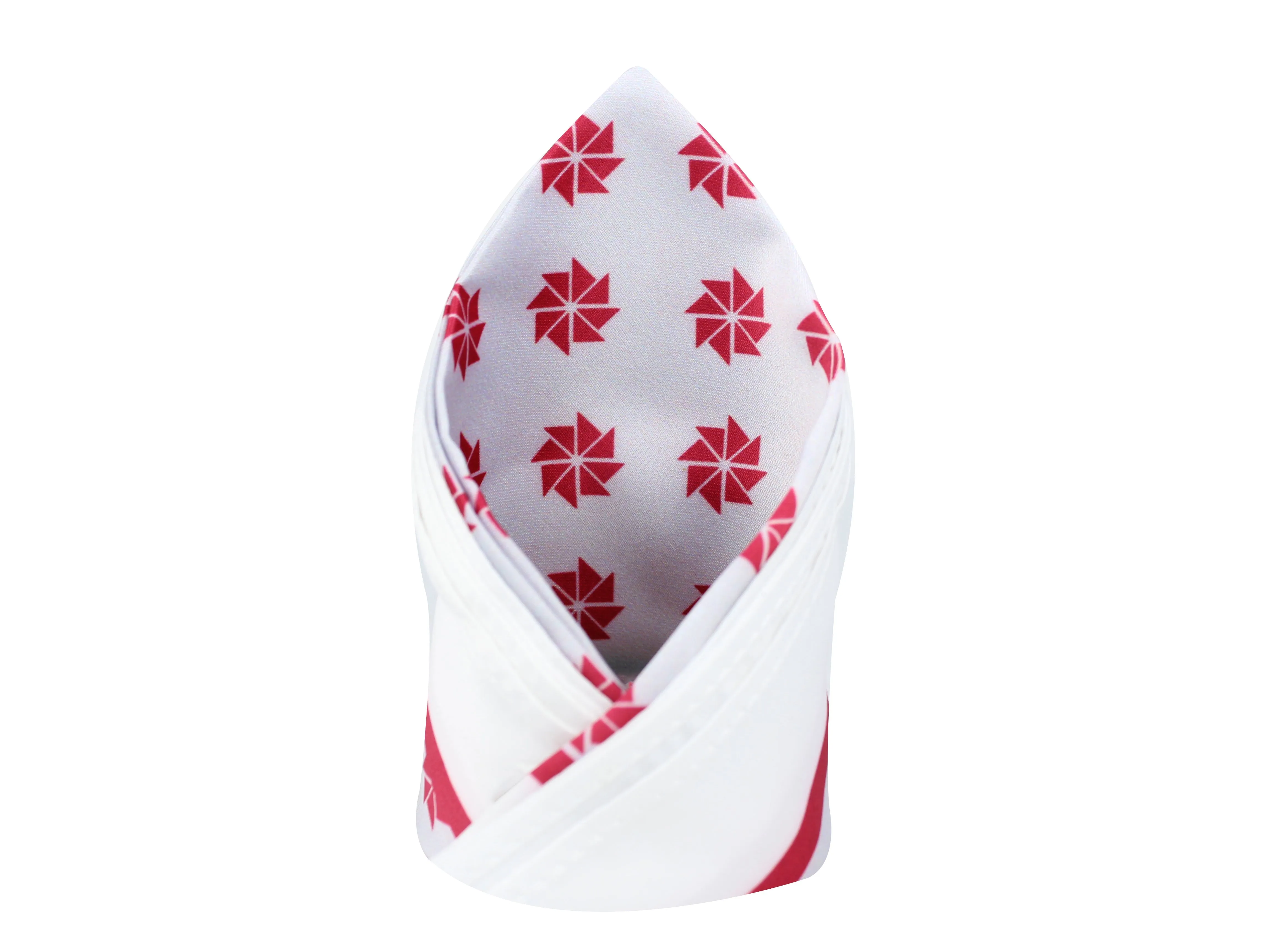 Peluche PolySilk Geometry Print Pocket Square For Men