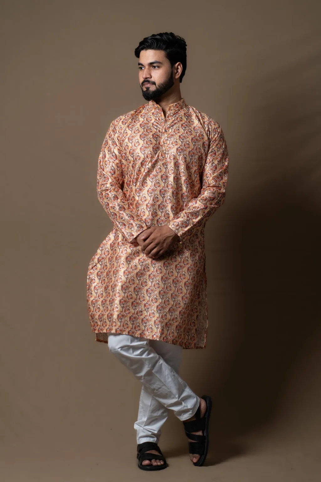PRINTED ONION KURTA PAJAMA