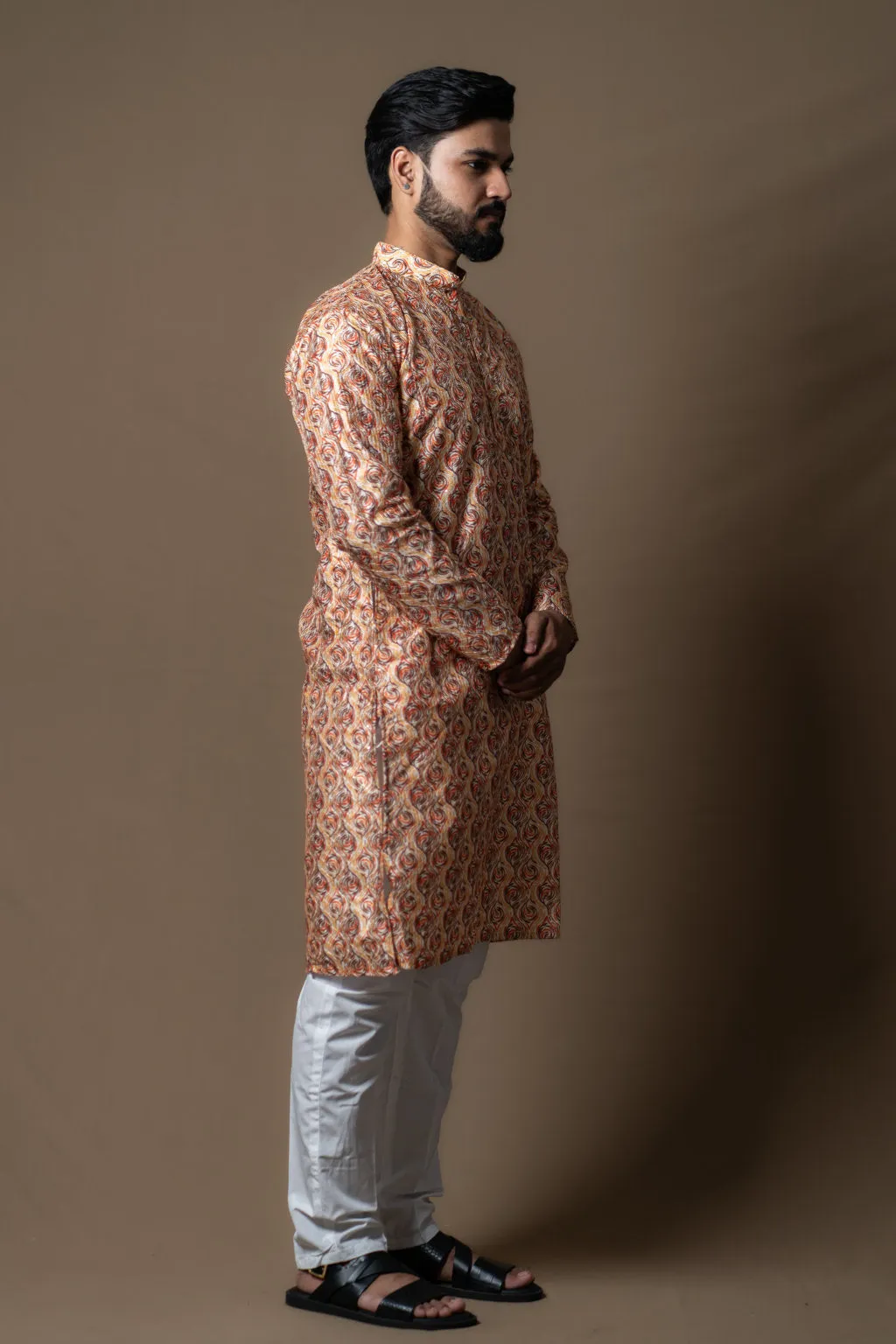 PRINTED ONION KURTA PAJAMA