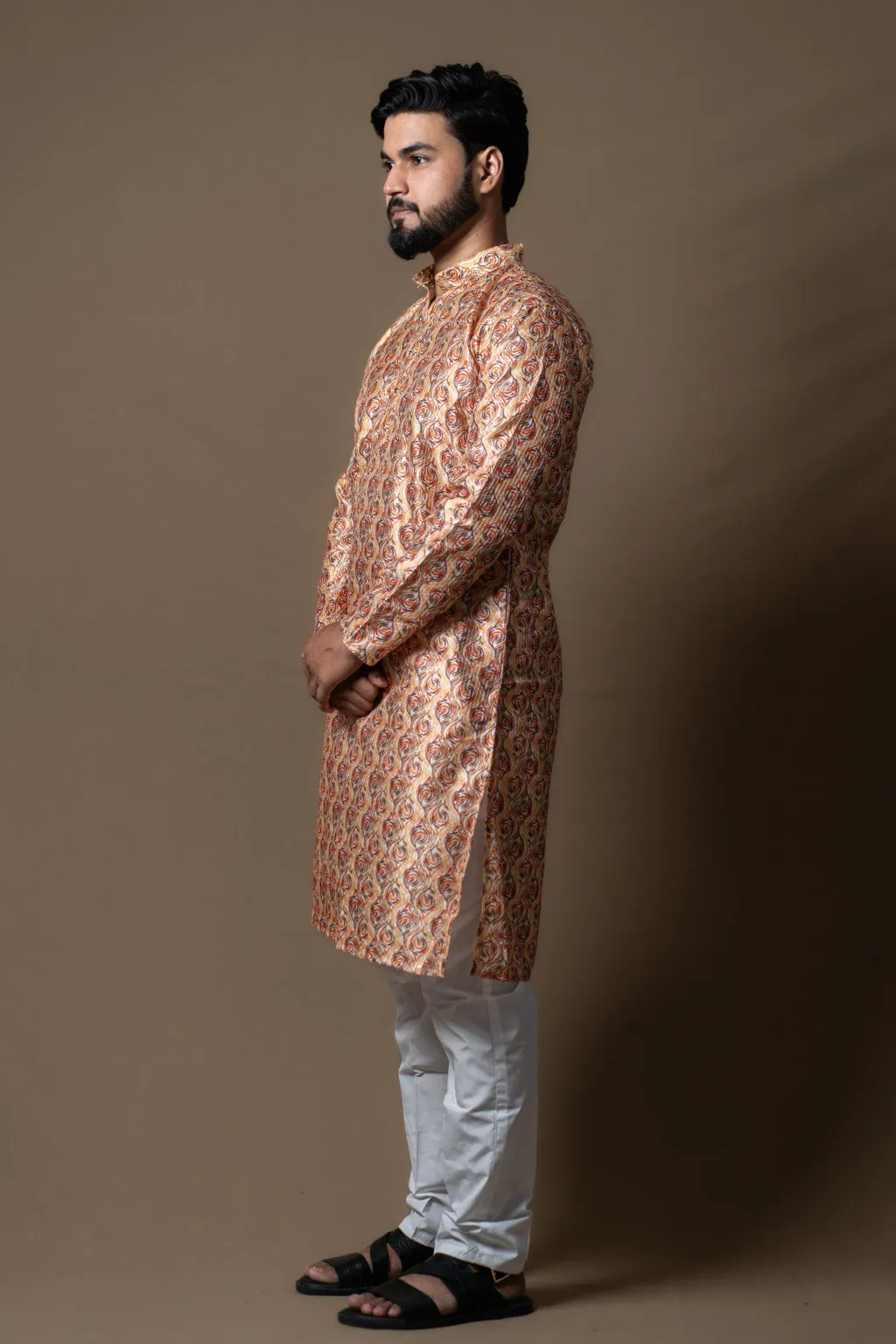 PRINTED ONION KURTA PAJAMA