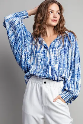 Stylish Bubble Sleeve Blouse