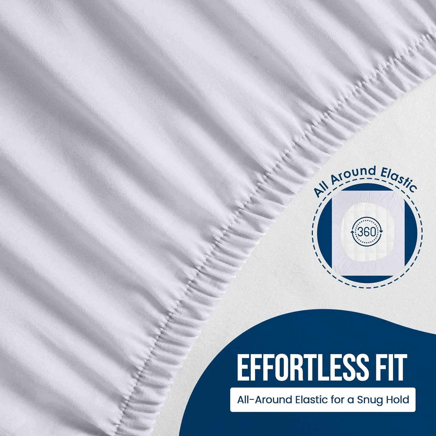 Utopia Bedding Waterproof Mattress Protector Full Size, Premium Terry Mattress Cover 200 GSM, Breathable, Fitted Style with Stretchable Pockets (White)